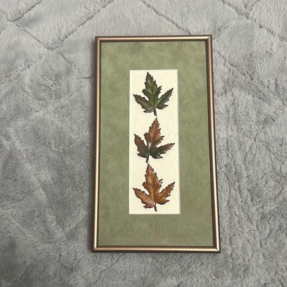 Vintage S. Tobasko Leaf Frames Art SST Studio signed Original design